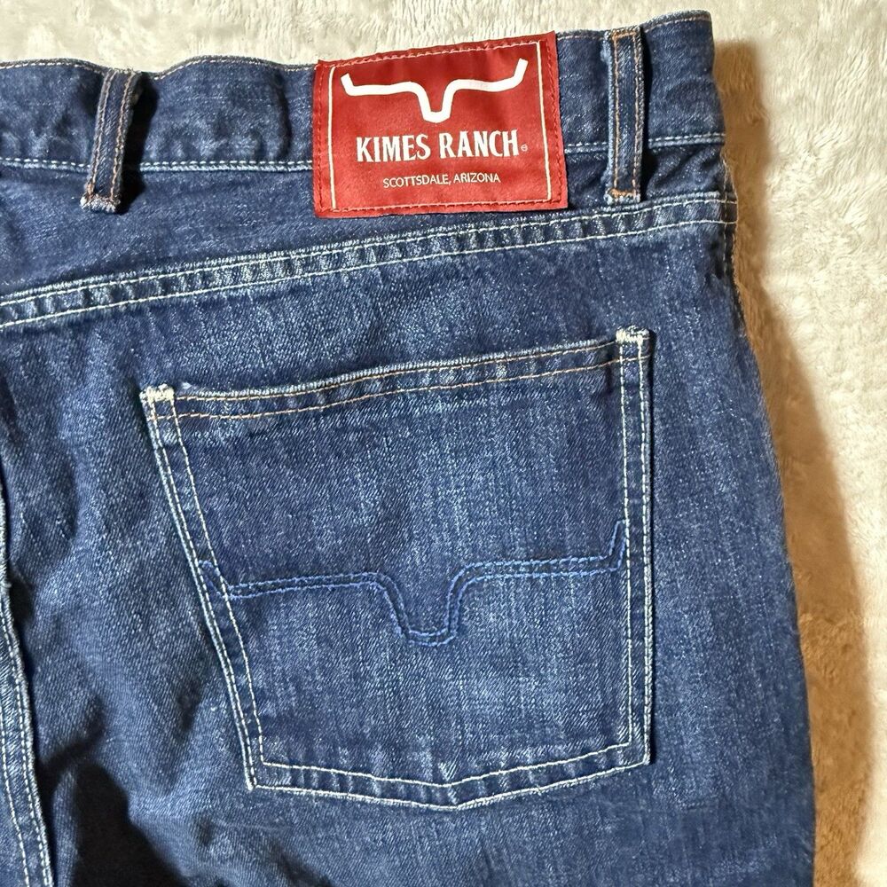 Kimes Ranch Dillon 38x32 Bootcut Western Cowboy Ranch Dark Wash Men’s Jeans - Picture 12 of 12